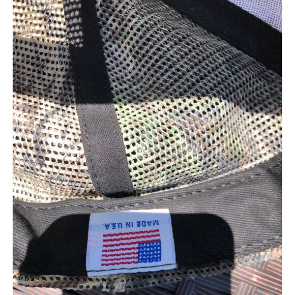 Mesh Trucker Hat Camo Mesh Twin Ponds Logo Stamped Address Adj Hunting Theme - Picture 7 of 7